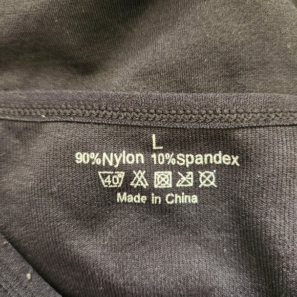 Black nursing camisole tank top. Maternity size L. - Picture 4 of 4